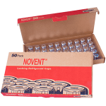 Novent Silver Universal Locking Refrigerant Caps, 5/16", 50 pk